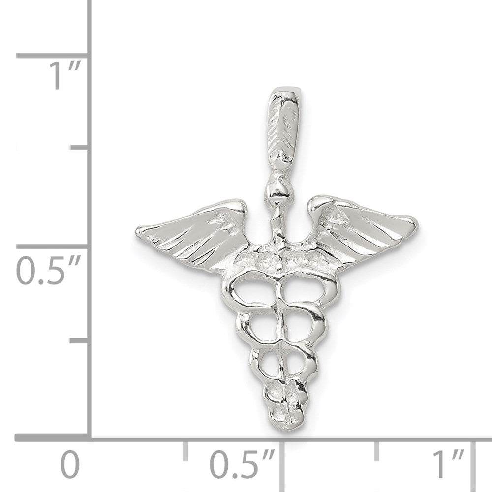 Sterlingsilber Caduceus Charm