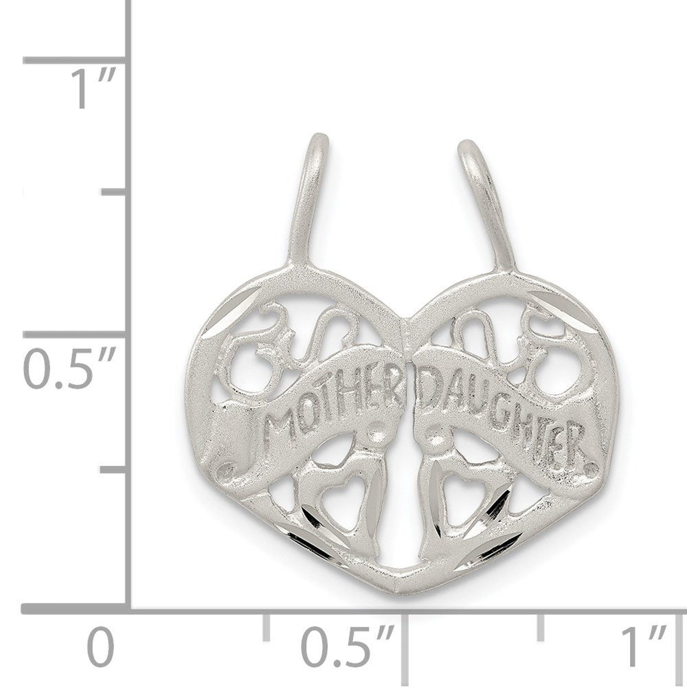 Sterlingsilber Mutter Tochter 2-piece Break Apart Charm