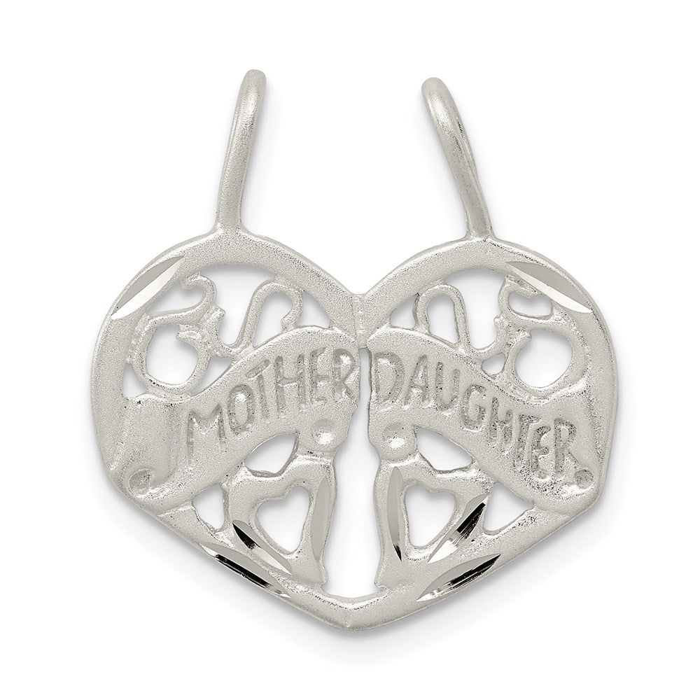 Sterlingsilber Mutter Tochter 2-piece Break Apart Charm