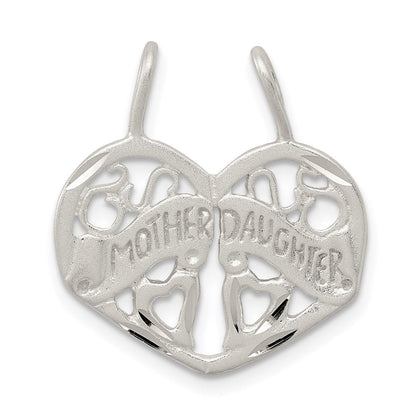Sterlingsilber Mutter Tochter 2-piece Break Apart Charm