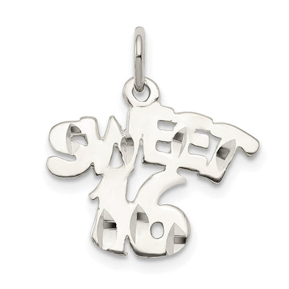 Sterlingsilber Süß 16 Charm