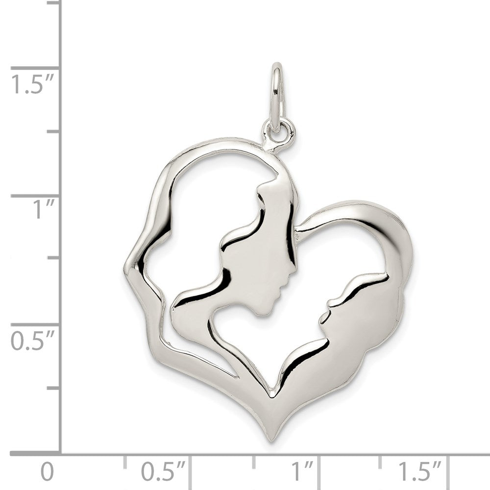 Sterlingsilber Mutter & Baby Anhänger