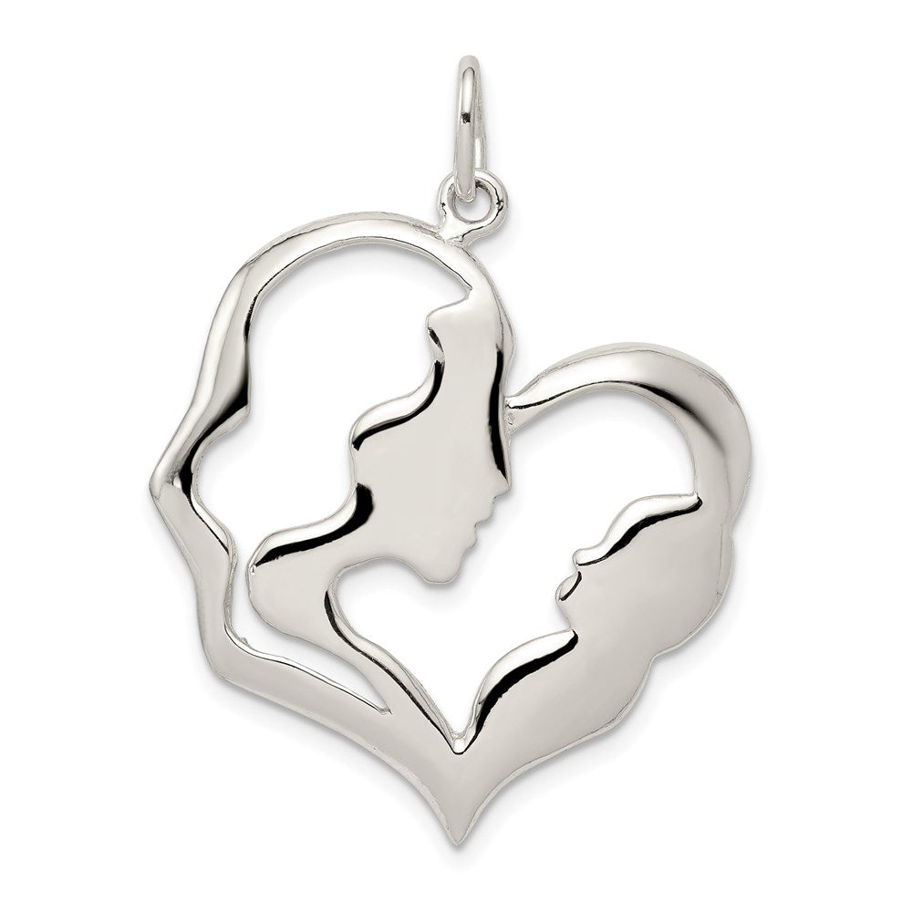 Sterlingsilber Mutter & Baby Anhänger