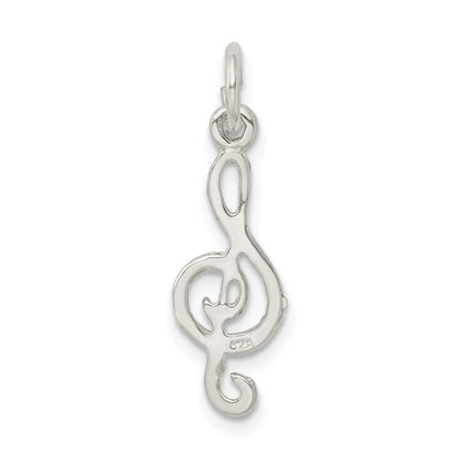 Sterlingsilber Noten Schlüssel Charm