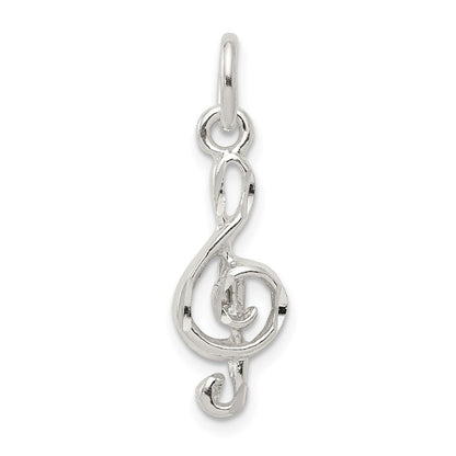 Sterlingsilber Noten Schlüssel Charm