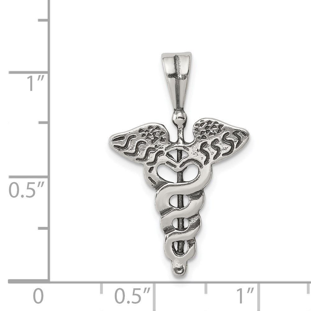 Sterlingsilber Caduceus Charm