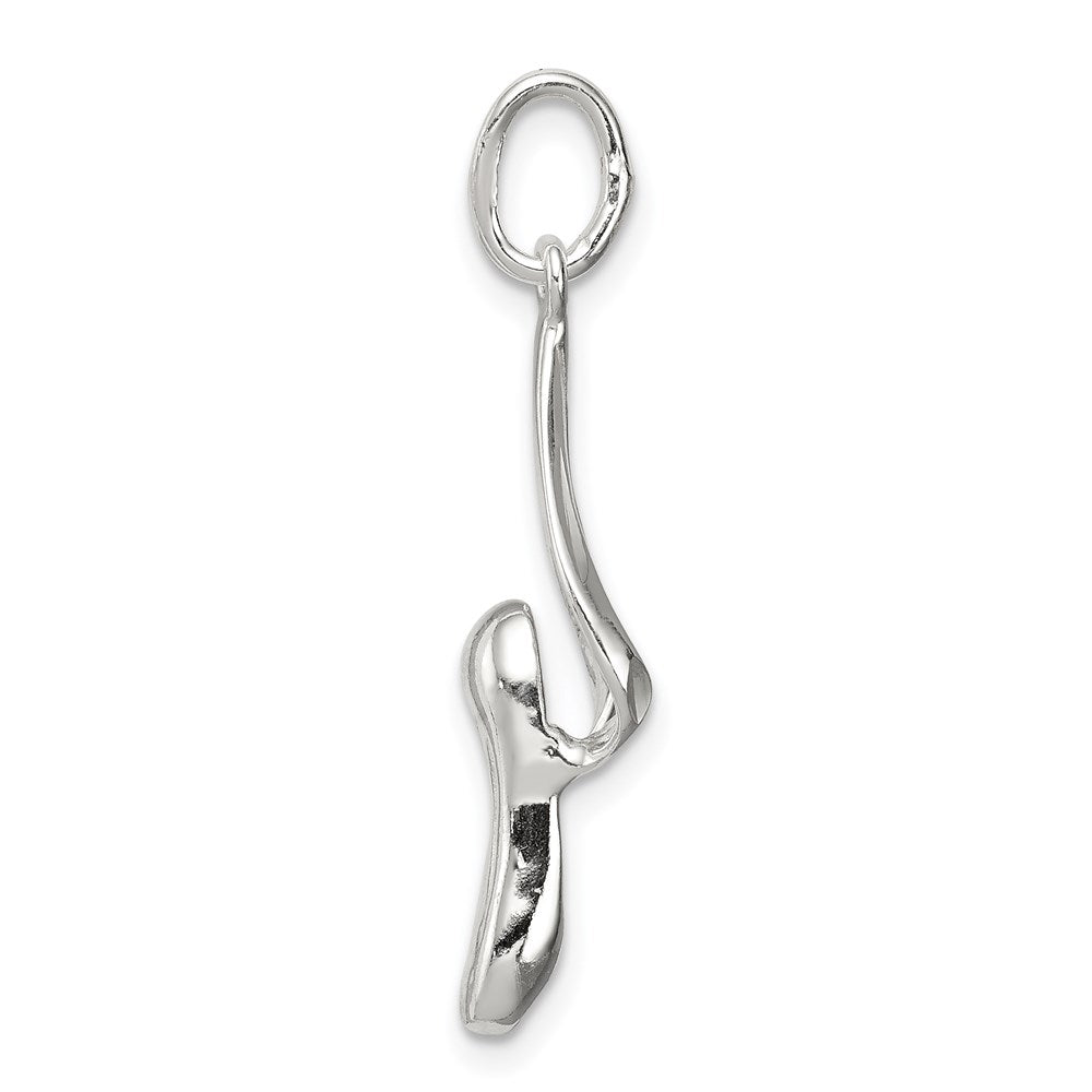 Sterlingsilber Ballett Slipper Charm