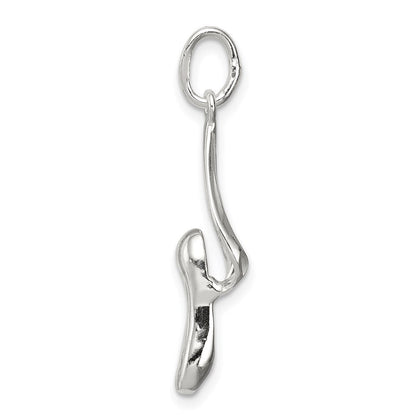 Sterlingsilber Ballett Slipper Charm