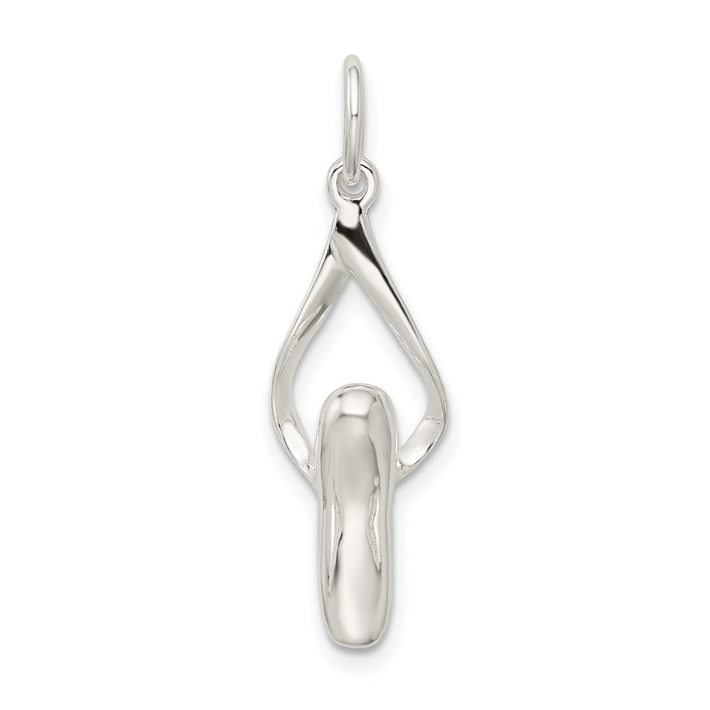 Sterlingsilber Ballett Slipper Charm