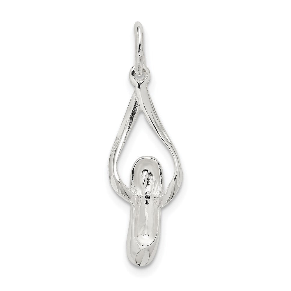 Sterlingsilber Ballett Slipper Charm