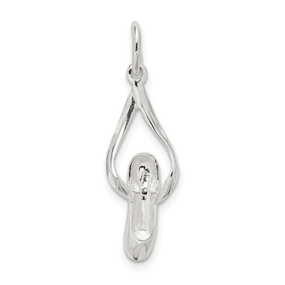 Sterlingsilber Ballett Slipper Charm