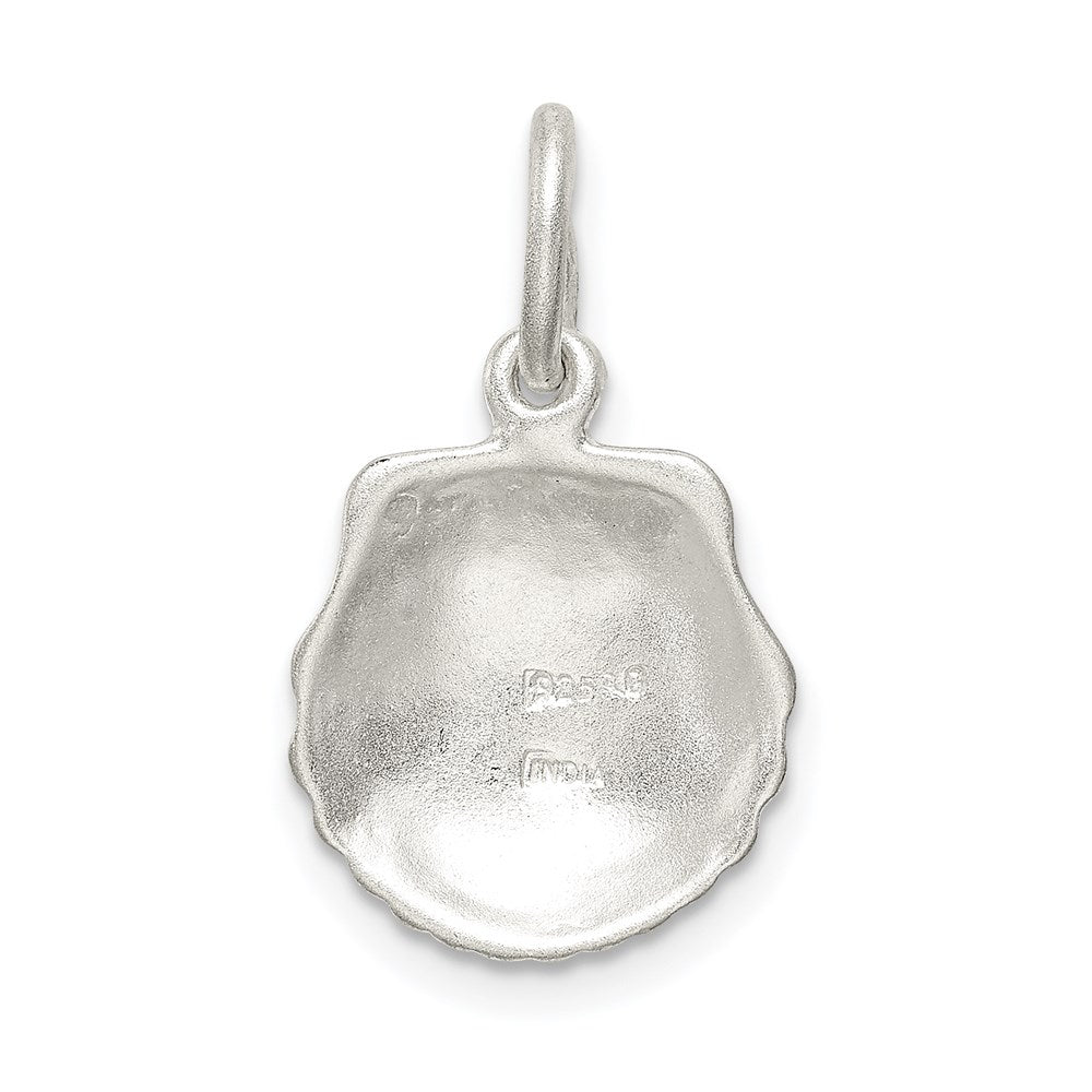 Sterlingsilber Diamantiert Muschel Charm