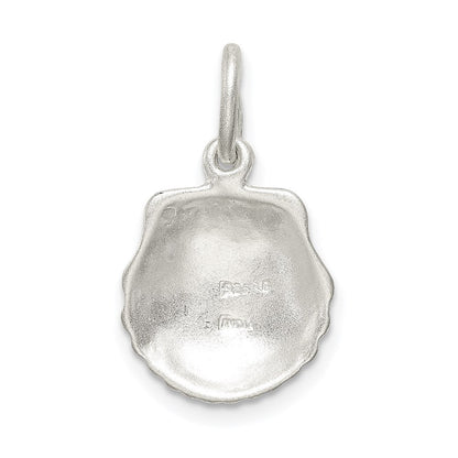Sterlingsilber Diamantiert Muschel Charm
