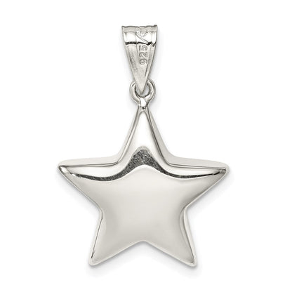 Sterlingsilber Rhodiniert Stern Charm