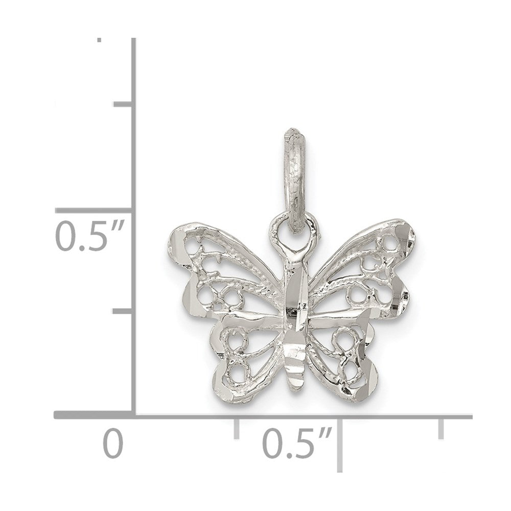 Sterlingsilber Schmetterling Charm