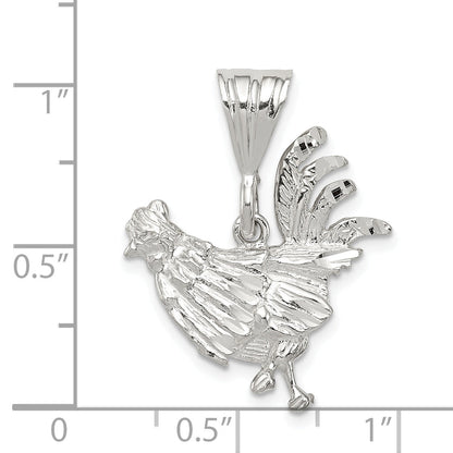 Sterlingsilber Rooster Charm