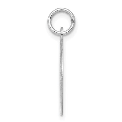 Sterlingsilber Rhodiniert auf Abschluss Day Plättchen Charm