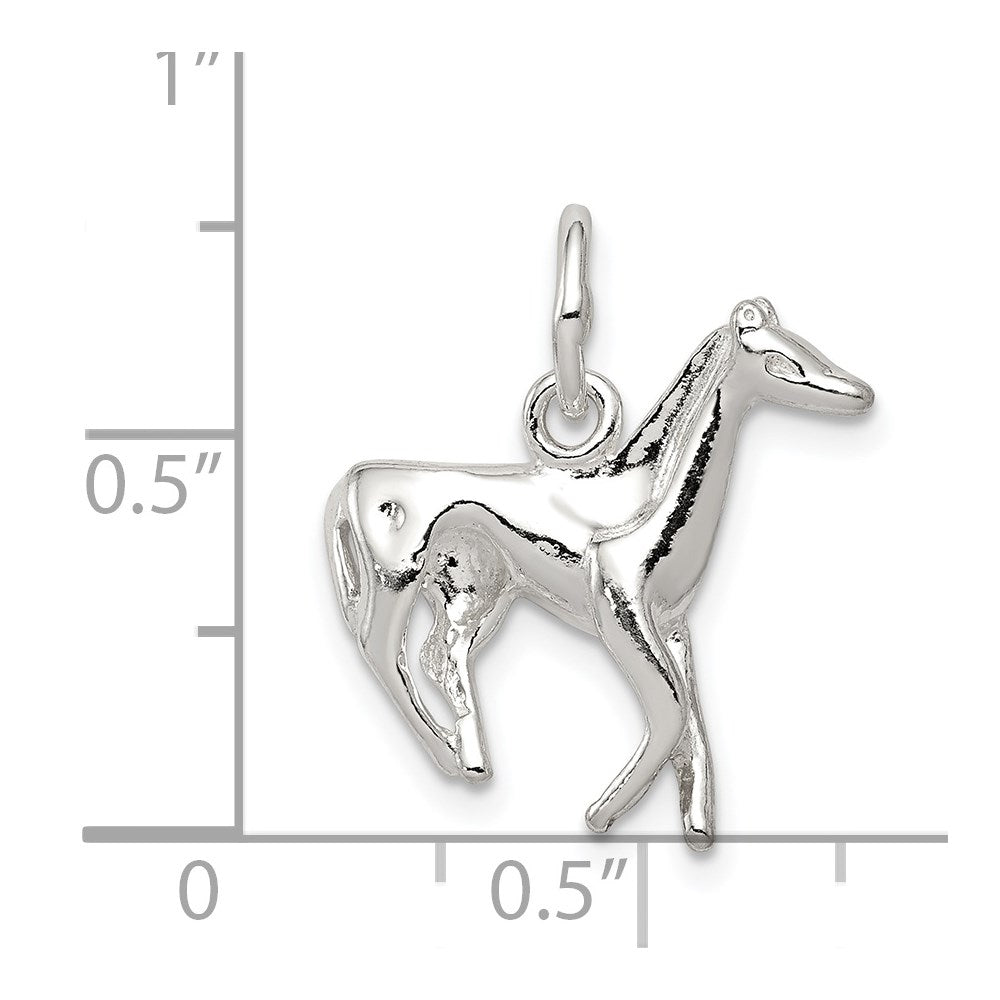 Sterlingsilber Pferd Charm