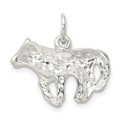 Sterlingsilber Wolf Charm