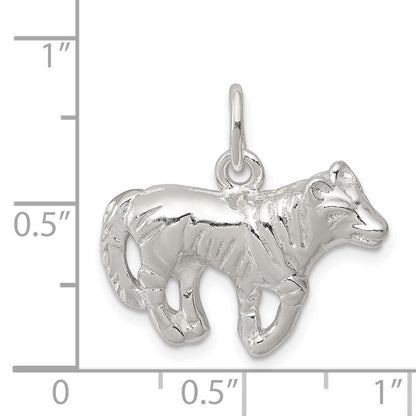 Sterlingsilber Wolf Charm