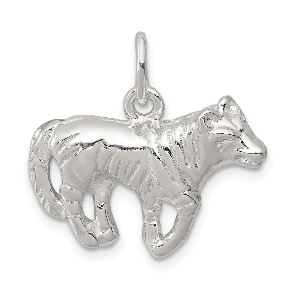 Sterlingsilber Wolf Charm