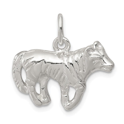 Sterlingsilber Wolf Charm