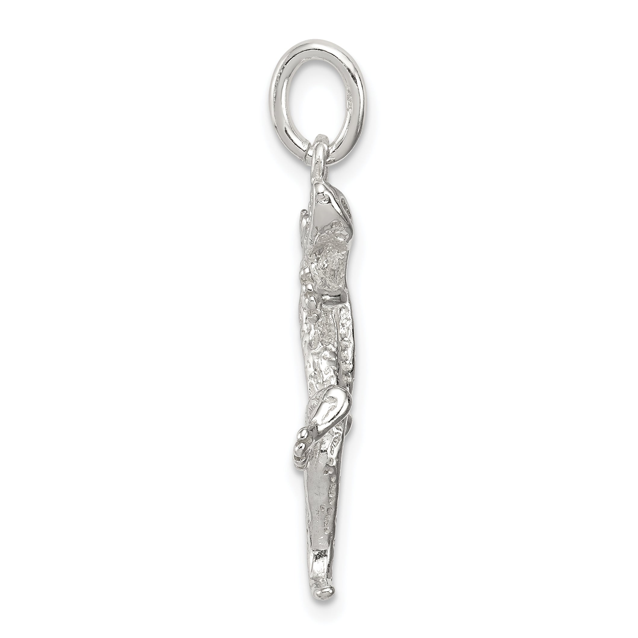 Sterlingsilber Lizard Charm