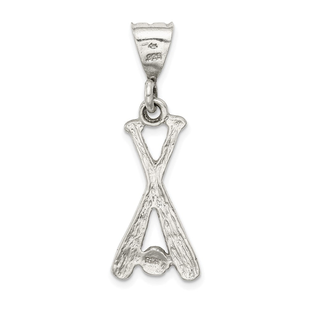 Sterlingsilber Zwei Bats & A Kugel Charm
