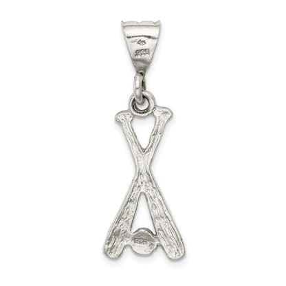 Sterlingsilber Zwei Bats & A Kugel Charm