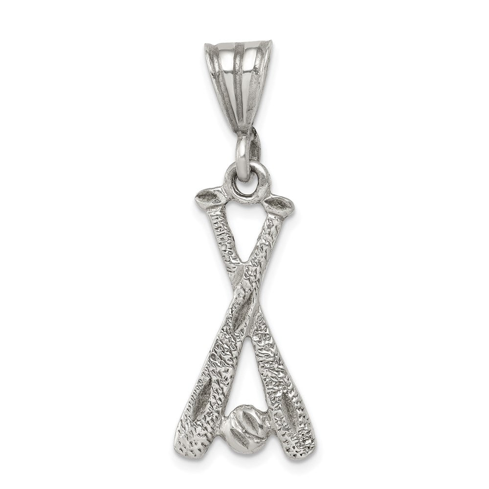 Sterlingsilber Zwei Bats & A Kugel Charm