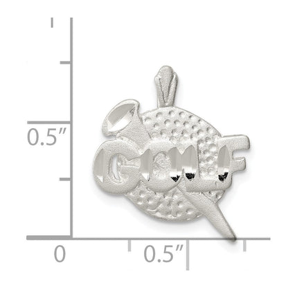 Sterlingsilber Golf Kugel Charm