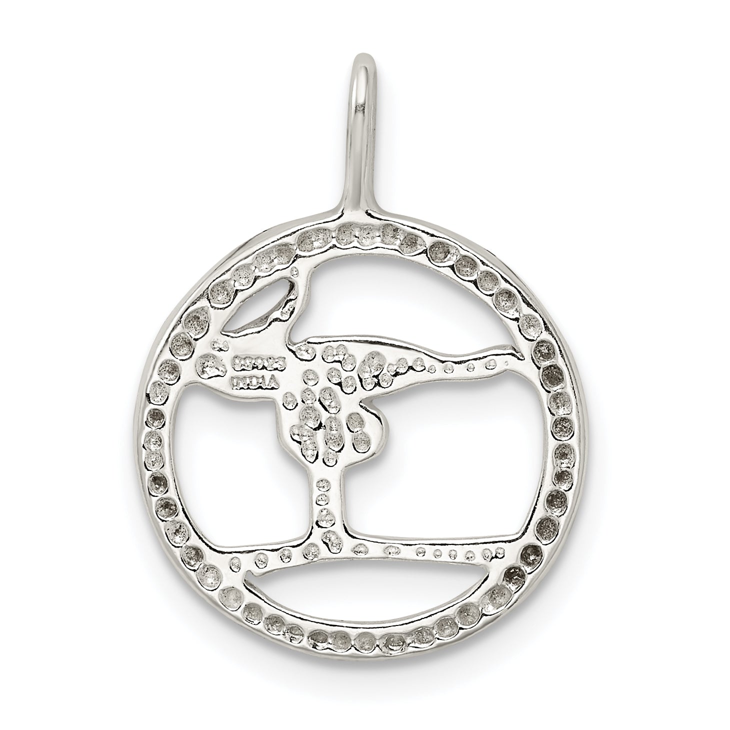 Sterlingsilber Gymnastics Charm