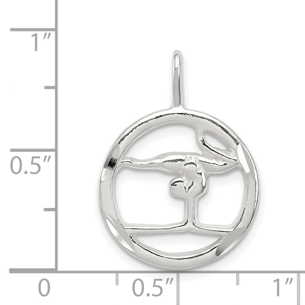 Sterlingsilber Gymnastics Charm