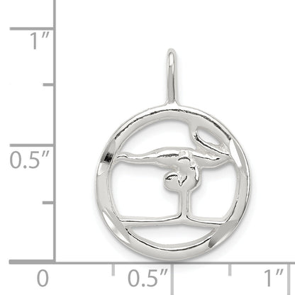 Sterlingsilber Gymnastics Charm