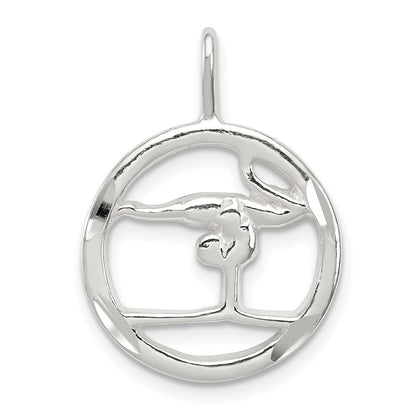 Sterlingsilber Gymnastics Charm