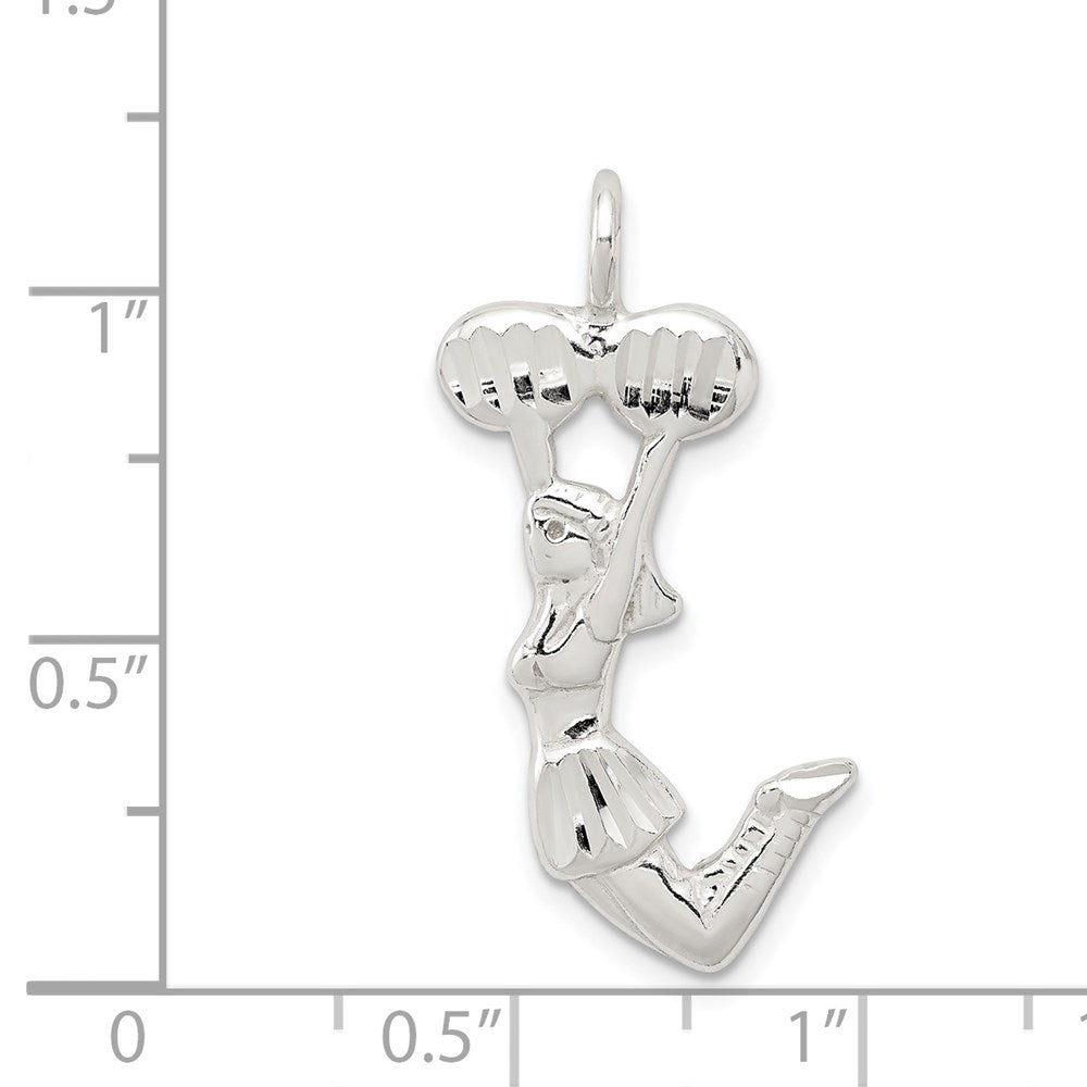 Sterlingsilber Cheerleader Charm
