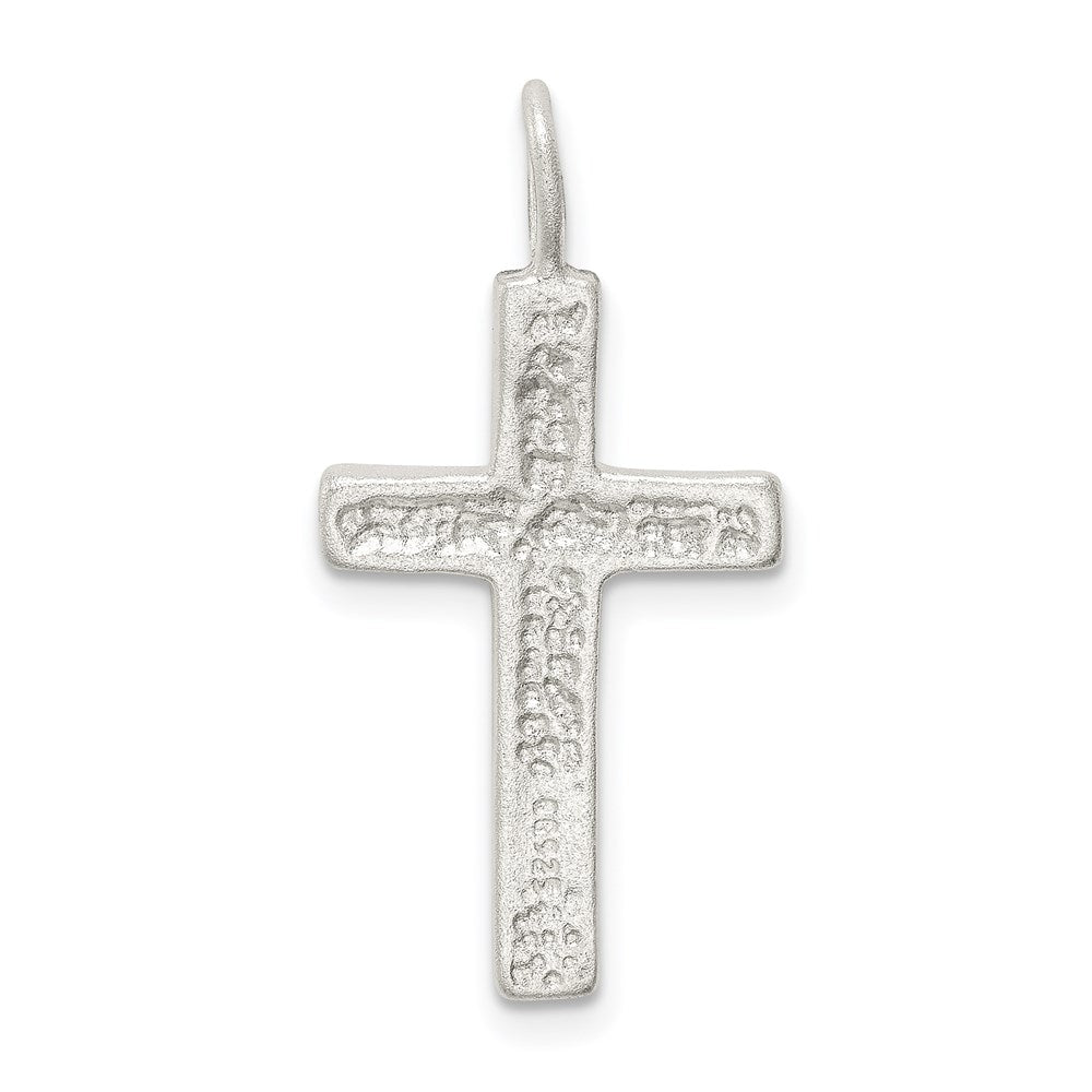 Sterlingsilber Diamantiert Kreuz Anhänger
