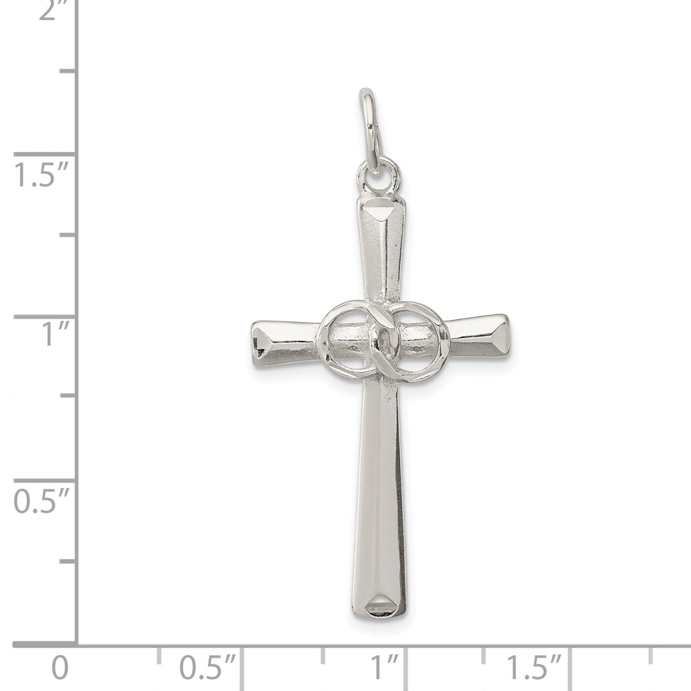 Sterlingsilber Heilig Matrimony Kreuz Anhänger