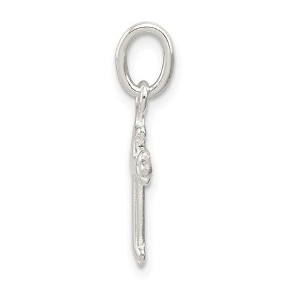 Sterlingsilber Fleur De Lis Kreuz Charm