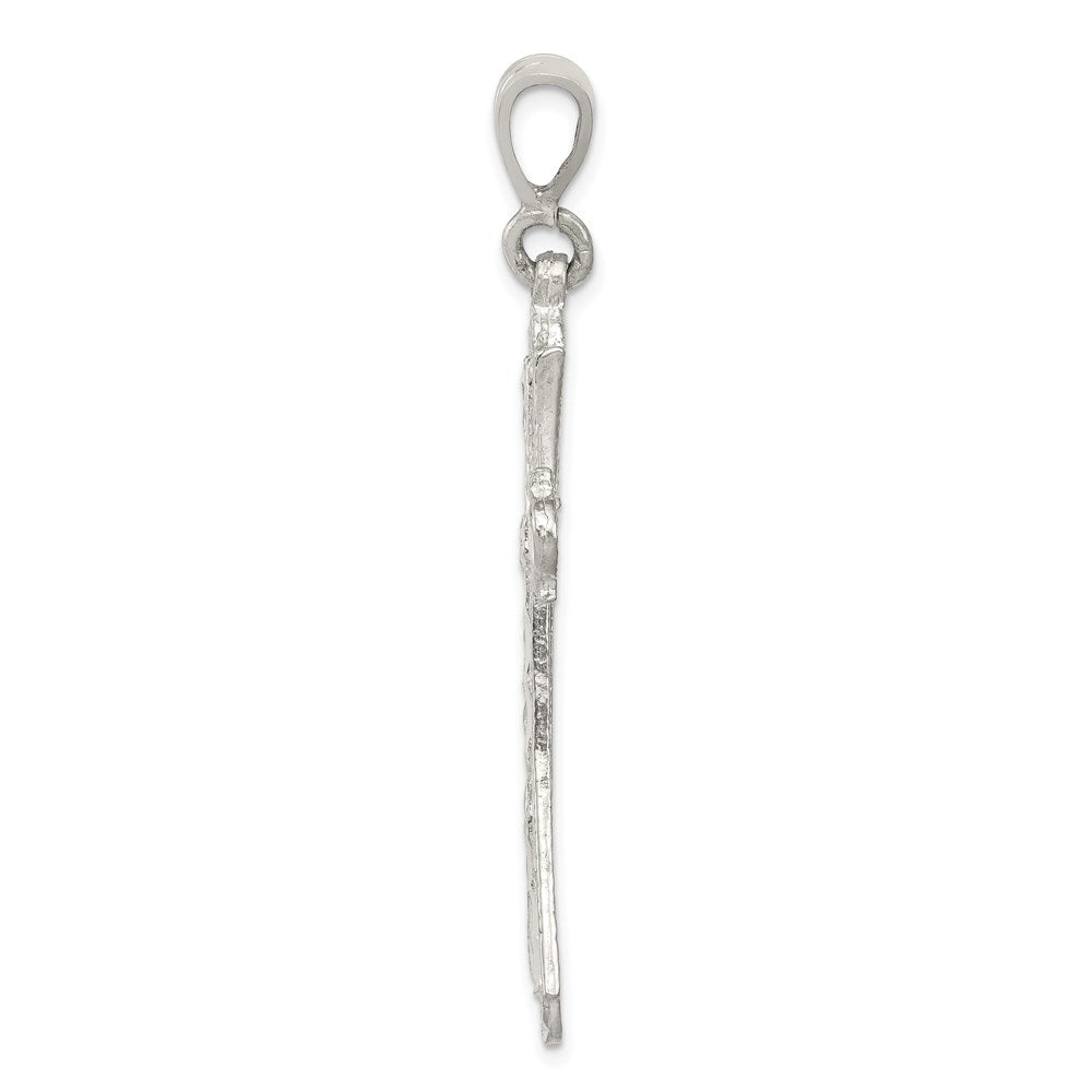Sterlingsilber Diamantiert Kreuz Anhänger