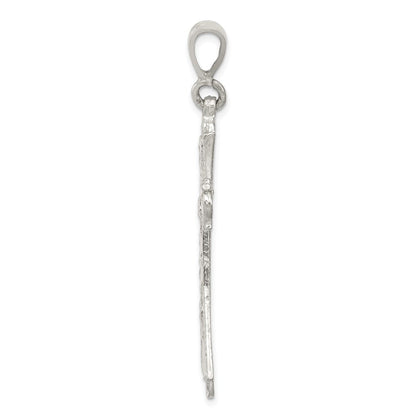 Sterlingsilber Diamantiert Kreuz Anhänger