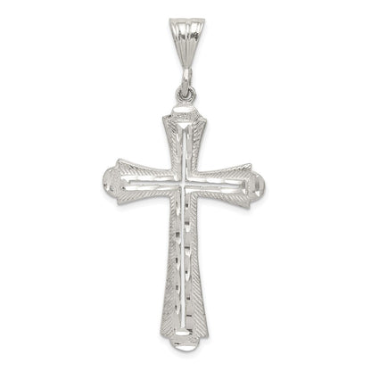 Sterlingsilber Diamantiert Kreuz Anhänger