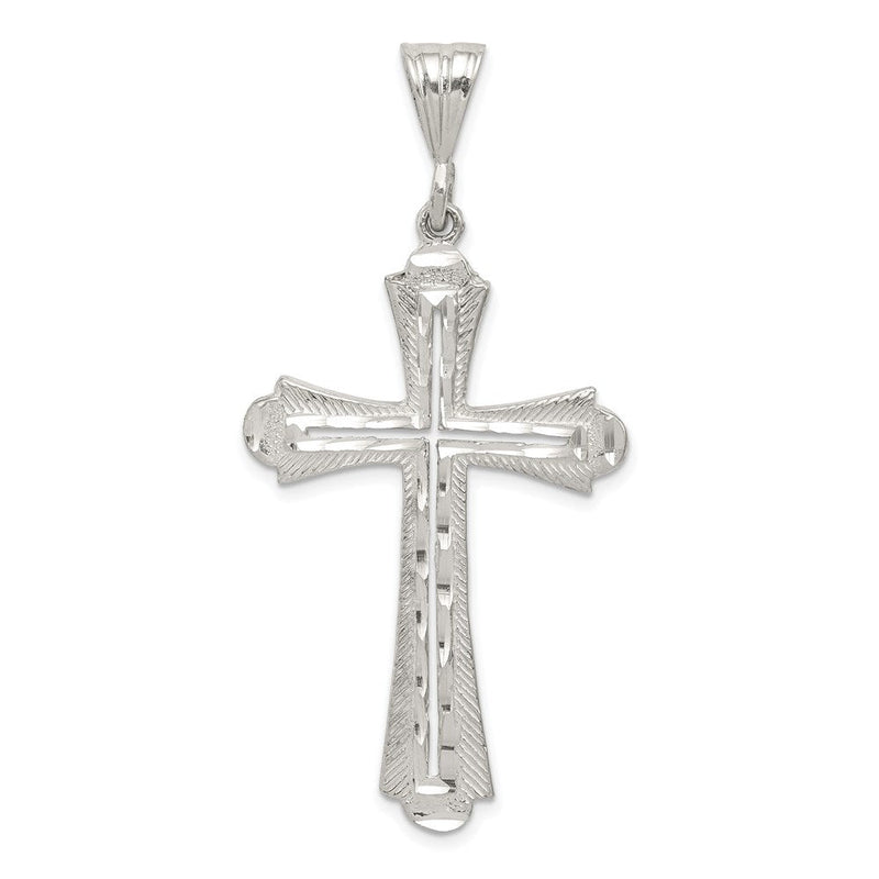 Sterlingsilber Diamantiert Kreuz Anhänger