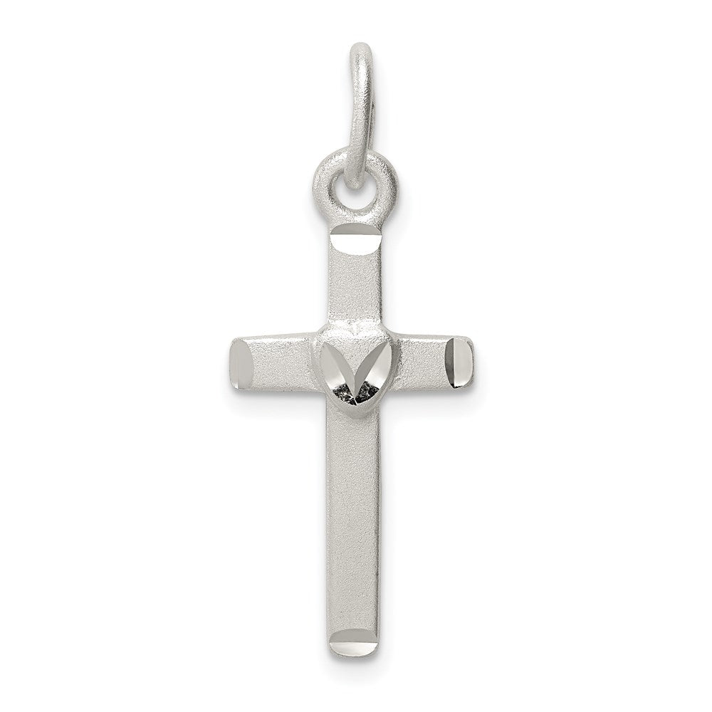 Sterlingsilber Lateinisch Kreuz Anhänger