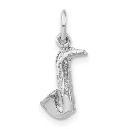 Sterlingsilber Poliert 3-d Saxophone Charm