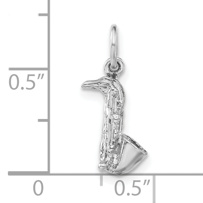 Sterlingsilber Poliert 3-d Saxophone Charm