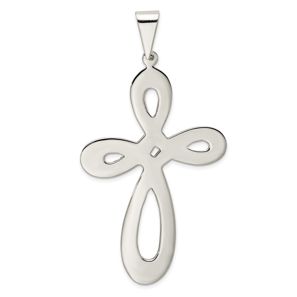 Sterlingsilber Rhodiniert Kreuz Anhänger