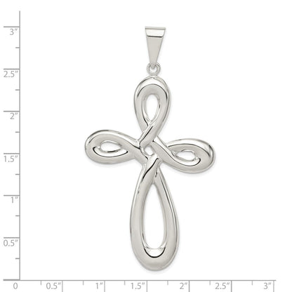 Sterlingsilber Rhodiniert Kreuz Anhänger