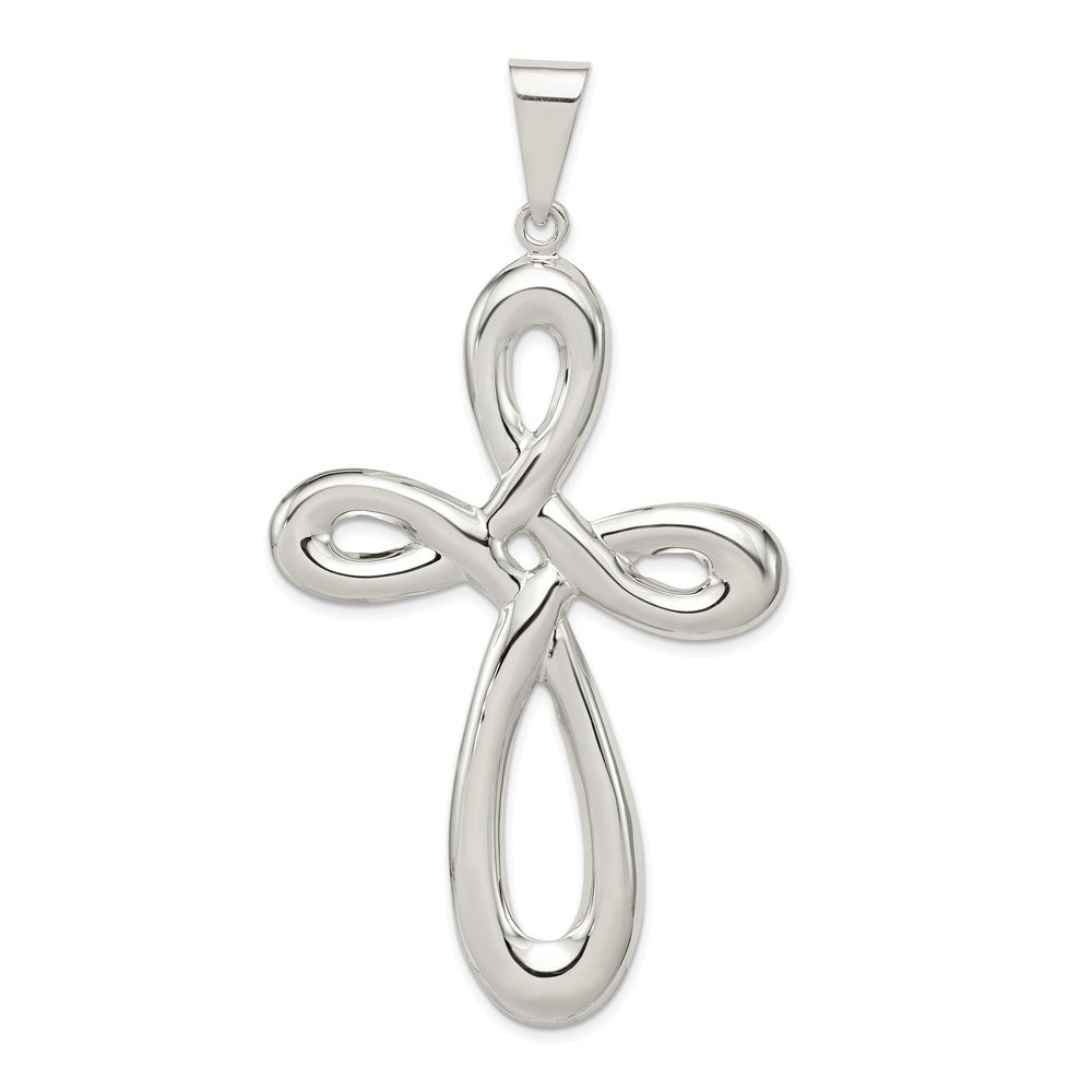Sterlingsilber Rhodiniert Kreuz Anhänger