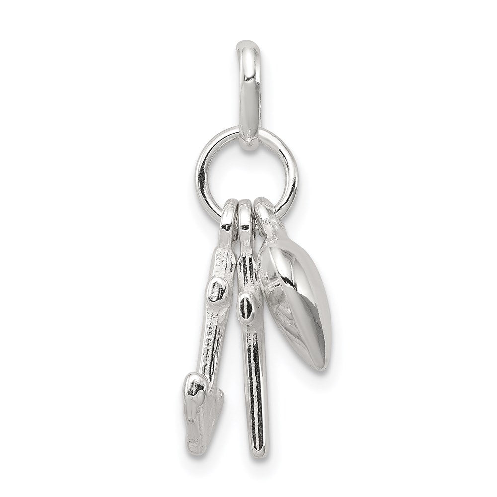 Sterlingsilber Glaube, Hoffnung & Charity Charm